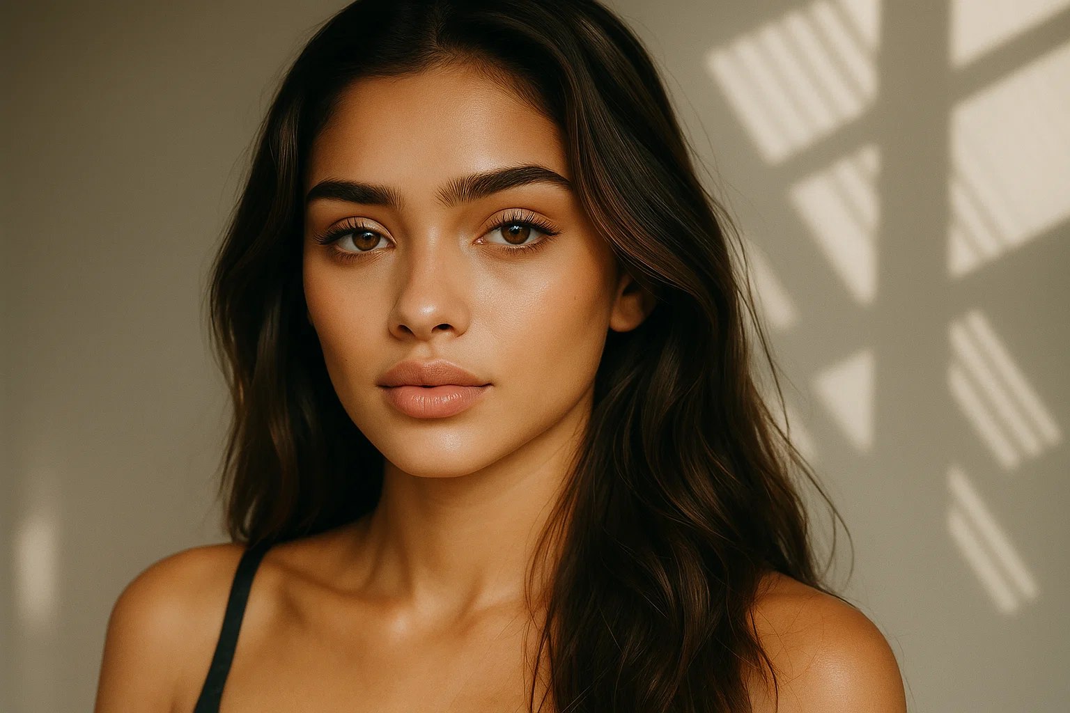 Woman with enhanced lips after filler treatment at Mykonos Med Spa in Sherman Oaks, CA